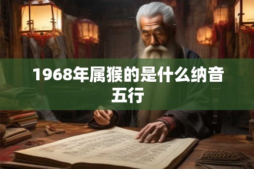 1968年属猴的是什么纳音五行