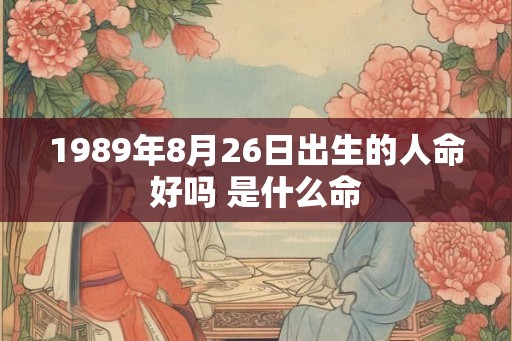 1989年8月26日出生的人命好吗 是什么命