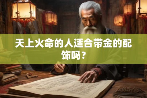 天上火命的人适合带金的配饰吗？
