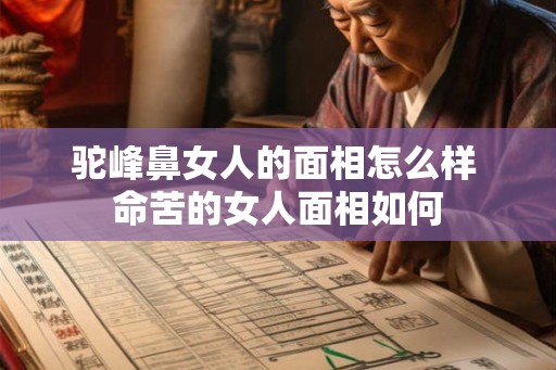 驼峰鼻女人的面相怎么样 命苦的女人面相如何