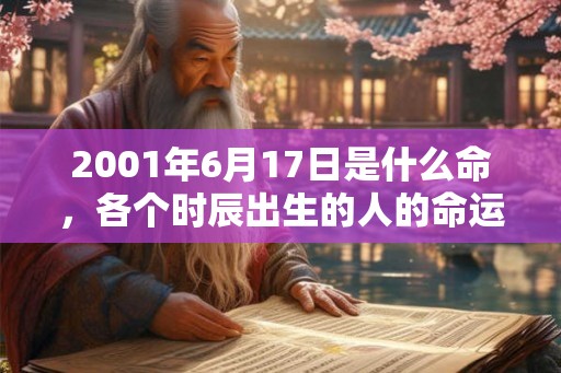 2001年6月17日是什么命,各个时辰出生的人的命运 2001年6月17日是什么命,各个时辰出生的人的命运