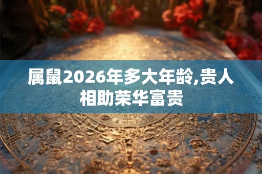 属鼠2026年多大年龄,贵人相助荣华富贵