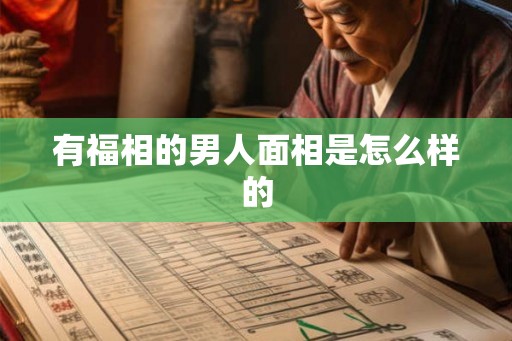 有福相的男人面相是怎么样的