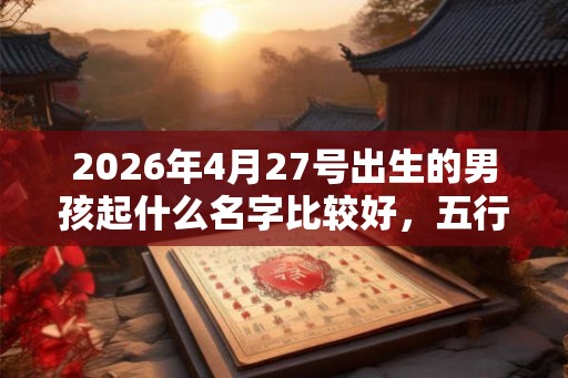2026年4月27号出生的男孩起什么名字比较好，五行属什么