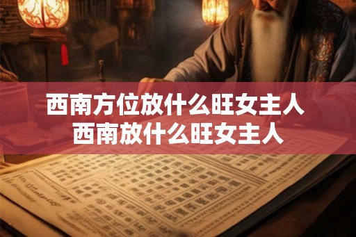 西南方位放什么旺女主人 西南放什么旺女主人