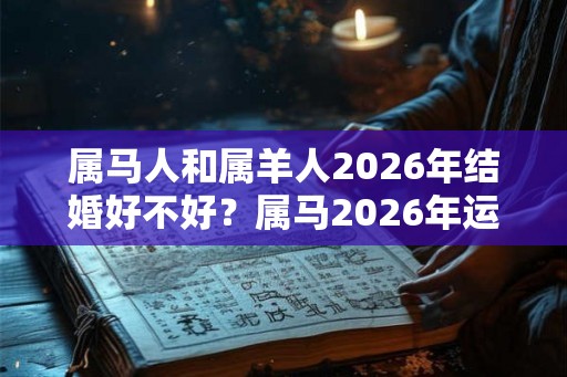属马人和属羊人2026年结婚好不好?属马2026年运势好吗? 属马人和属羊人2026年结婚好不好?属马2026年运势好吗?
