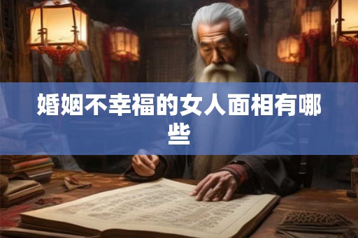 婚姻不幸福的女人面相有哪些
