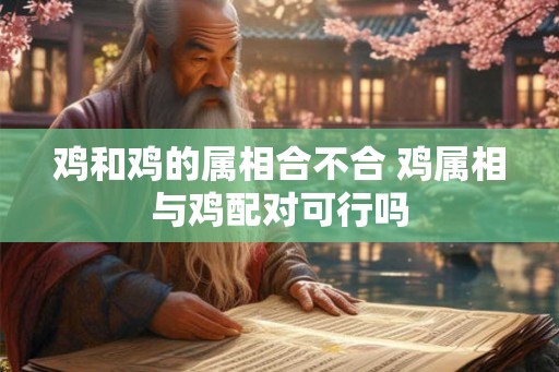 鸡和鸡的属相合不合 鸡属相与鸡配对可行吗 鸡和鸡的属相合不合 鸡属相与鸡配对可行吗