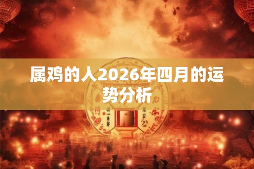 属鸡的人2026年四月的运势分析 属鸡的人2026年四月的运势分析