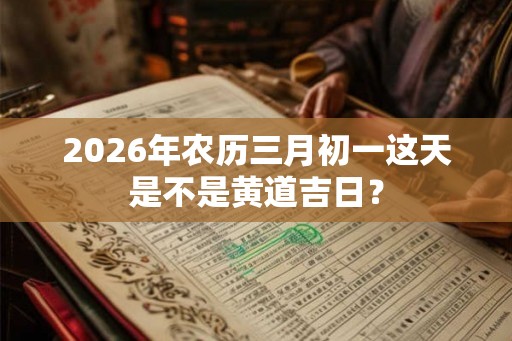 2026年农历三月初一这天是不是黄道吉日? 2026年农历三月初一这天是不是黄道吉日?