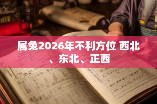 属兔2026年不利方位 西北、东北、正西 属兔2026年不利方位 西北、东北、正西
