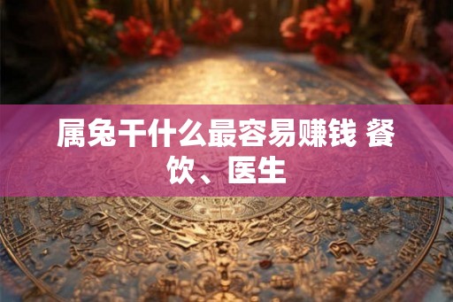 属兔干什么最容易赚钱 餐饮、医生