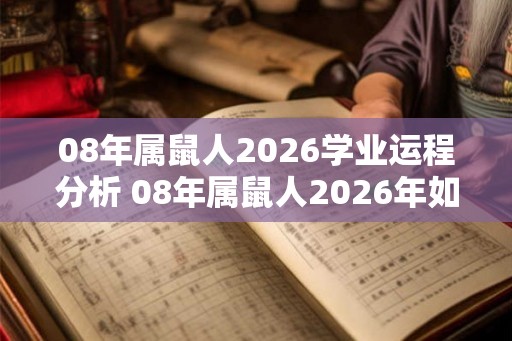 08年属鼠人2026学业运程分析 08年属鼠人2026年如何提升学业运