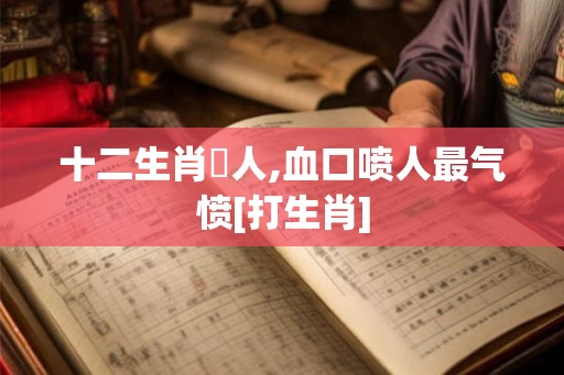 十二生肖罵人,血口喷人最气愤[打生肖]