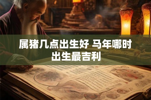 属猪几点出生好 马年哪时出生最吉利
