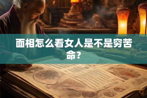面相怎么看女人是不是穷苦命？