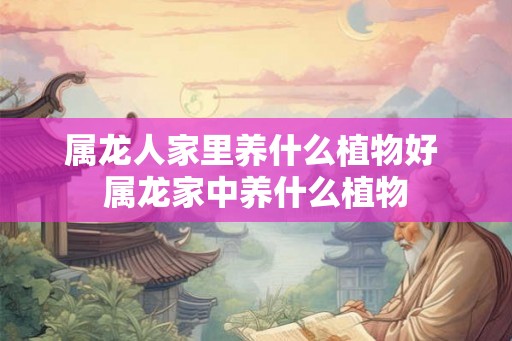 属龙人家里养什么植物好 属龙家中养什么植物