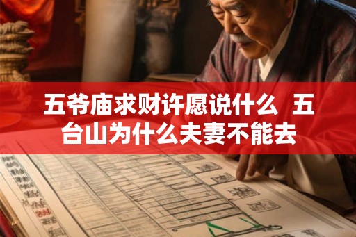五爷庙求财许愿说什么  五台山为什么夫妻不能去