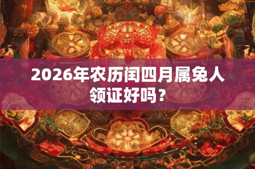 2026年农历闰四月属兔人领证好吗？