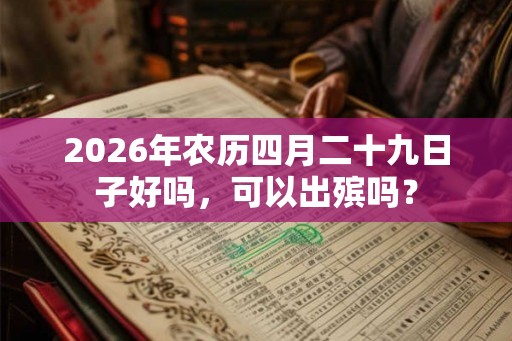 2026年农历四月二十九日子好吗，可以出殡吗？