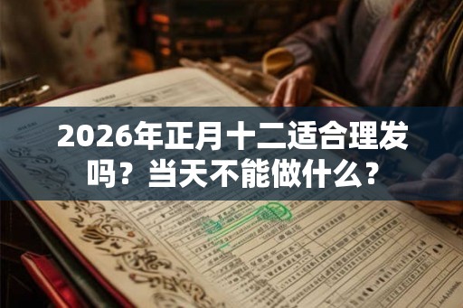 2026年正月十二适合理发吗？当天不能做什么？