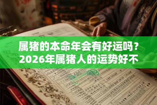 属猪的本命年会有好运吗？2026年属猪人的运势好不好？