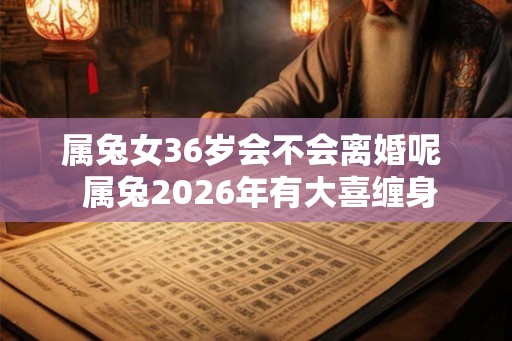 属兔女36岁会不会离婚呢 属兔2026年有大喜缠身 属兔女36岁会不会离婚呢 属兔2026年有大喜缠身
