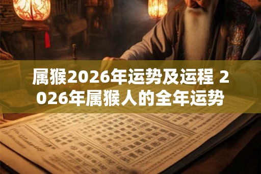 属猴2026年运势及运程 2026年属猴人的全年运势