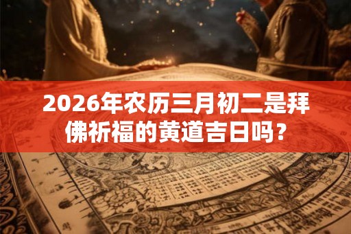 2026年农历三月初二是拜佛祈福的黄道吉日吗？