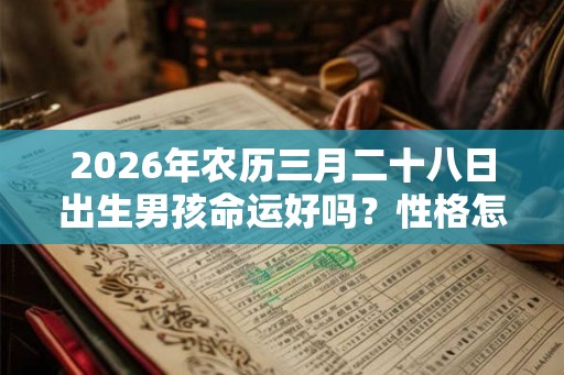 2026年农历三月二十八日出生男孩命运好吗？性格怎么样？