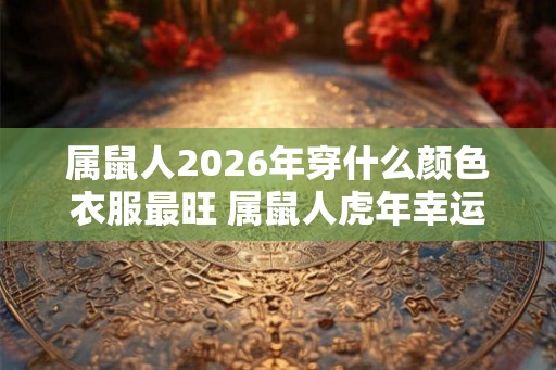 属鼠人2026年穿什么颜色衣服最旺 属鼠人虎年幸运色是什么
