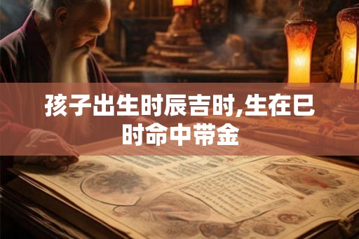 孩子出生时辰吉时,生在巳时命中带金