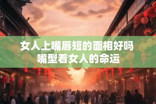 女人上嘴唇短的面相好吗 嘴型看女人的命运