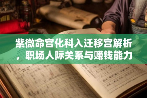 紫微命宫化科入迁移宫解析，职场人际关系与赚钱能力