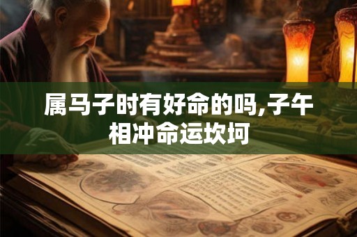 属马子时有好命的吗,子午相冲命运坎坷 属马子时有好命的吗,子午相冲命运坎坷
