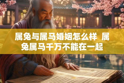 属兔与属马婚姻怎么样  属兔属马千万不能在一起