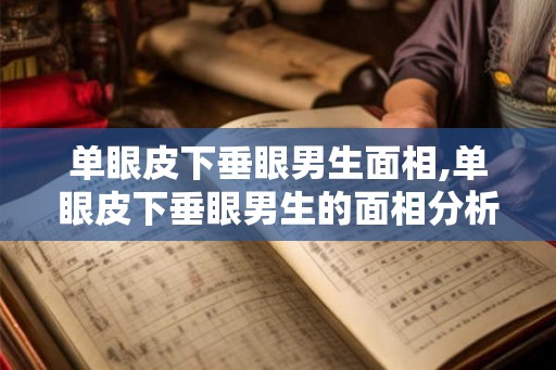 单眼皮下垂眼男生面相,单眼皮下垂眼男生的面相分析