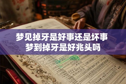 梦见掉牙是好事还是坏事 梦到掉牙是好兆头吗