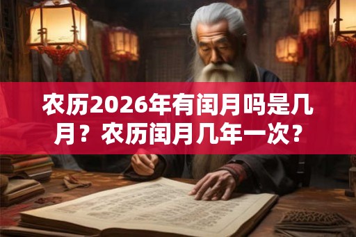 农历2026年有闰月吗是几月?农历闰月几年一次? 农历2026年有闰月吗是几月?农历闰月几年一次?