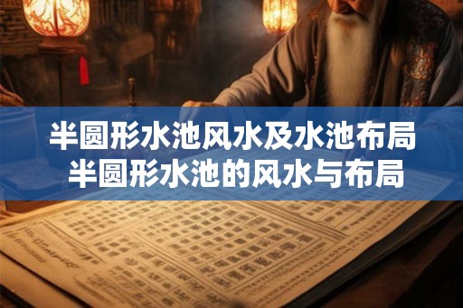 半圆形水池风水及水池布局 半圆形水池的风水与布局 半圆形水池风水及水池布局 半圆形水池的风水与布局