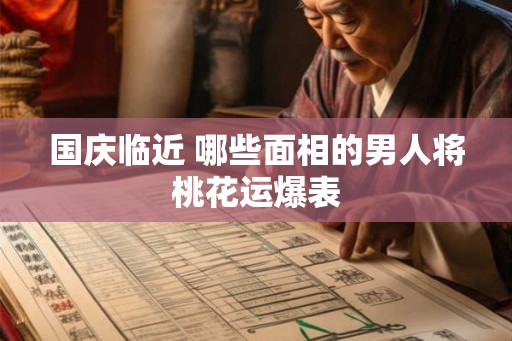 国庆临近 哪些面相的男人将桃花运爆表