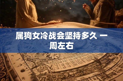 属狗女冷战会坚持多久 一周左右