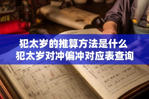 犯太岁的推算方法是什么 犯太岁对冲偏冲对应表查询! 犯太岁的推算方法是什么 犯太岁对冲偏冲对应表查询!