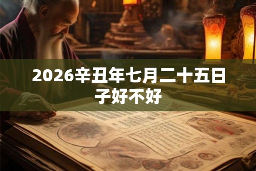 2026辛丑年七月二十五日子好不好