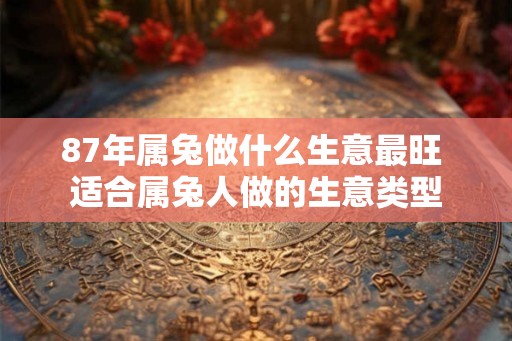 87年属兔做什么生意最旺 适合属兔人做的生意类型