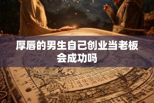 厚唇的男生自己创业当老板会成功吗