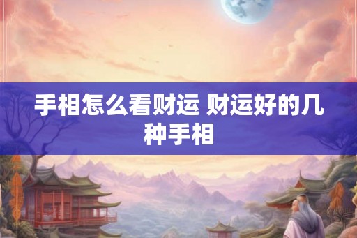 手相怎么看财运 财运好的几种手相