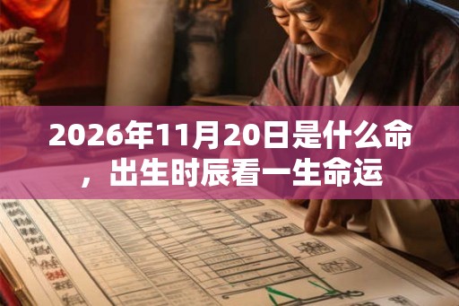 2026年11月20日是什么命，出生时辰看一生命运