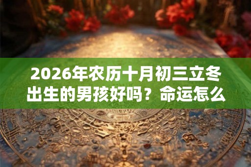2026年农历十月初三立冬出生的男孩好吗？命运怎么样？