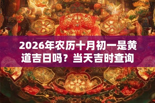 2026年农历十月初一是黄道吉日吗？当天吉时查询